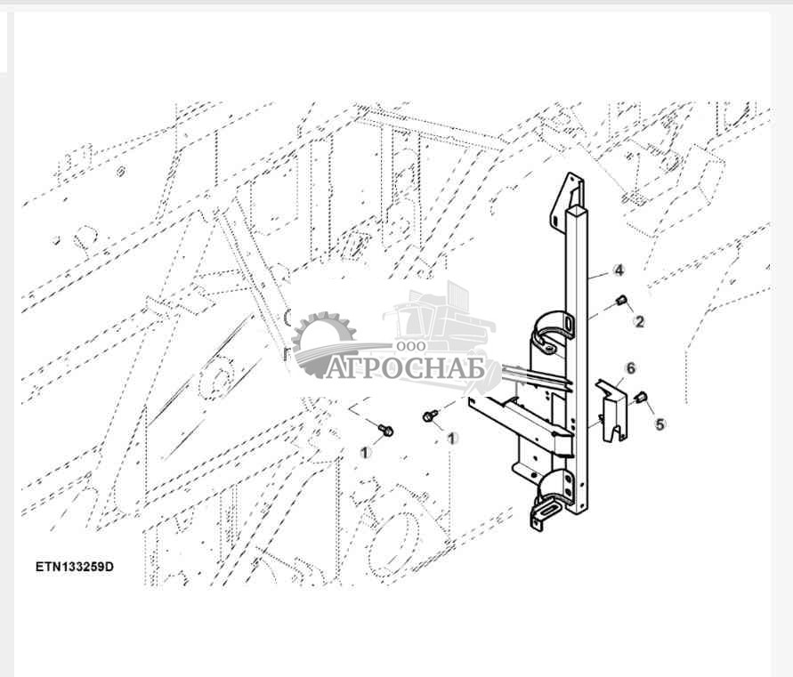 Опоры флагштока, правая сторона 
